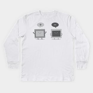 Positive/Negative Kids Long Sleeve T-Shirt